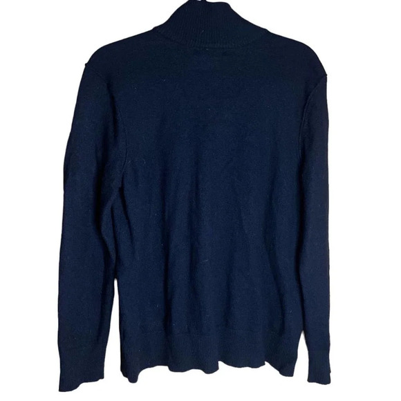 Banana Republic Men's Extra Fine Merino Wool Sweater Gold Side Zipper Size XL - Picture 6 of 6